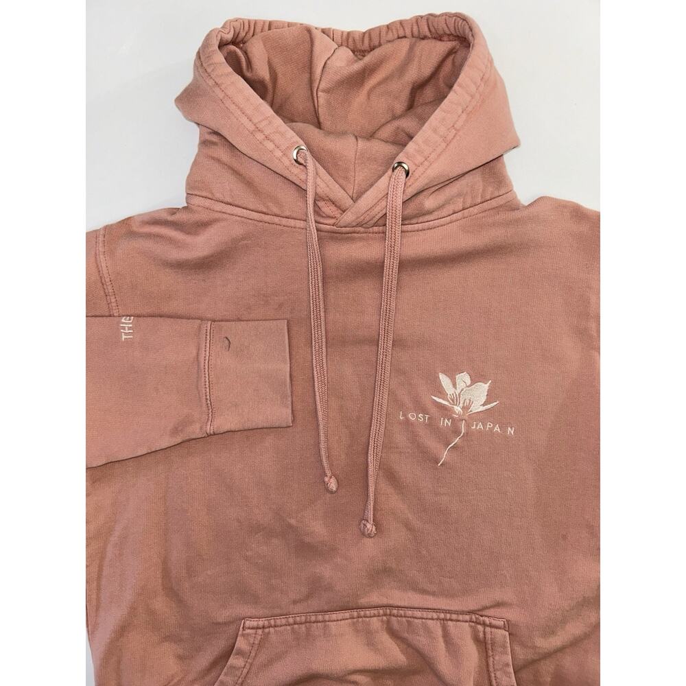 Shawn Mendes Lost in Japan Concert Tour Hoodie Pink Mauve Sweatshirt Size S